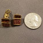 Gold Jewel Clip On Earrings Photo 4