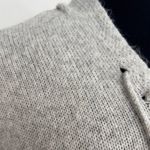 Oversize Knit Hooded Sweater Gray Size M Photo 1