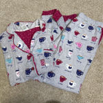 Munki Munki  Pajama Set Long Sleeve Coffee Mugs Cups Grey Pink Winter Christmas S Photo 0