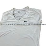 Nike Womens Dri Fit White V-Neck Performance T-shirt Size Large Photo 7