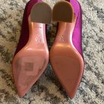 Amina Muaddi  Begum Brooch Pointed Toe Satin Pumps size 37 Photo 7