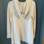 Tahari  Cozy Cream Hooded Sweater Cardigan | Size Large Photo 3
