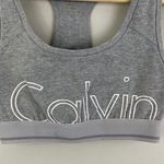 Calvin Klein Grey White Performance Intimates Sports Bra Photo 1