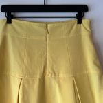 Chadwick's Vintage Chadwick’s Yellow Pleated Button High Waist Skirt  Photo 4