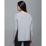 Lululemon Yin To You Sweater Heathered Light Grey Merino Wool Sz 6/8 ? Photo 1