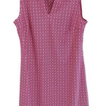 Jude Conally Womens Allison Pink Geometric Stretch Golf Pickleball Dress‎ Medium Photo 0