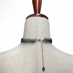 Claires Goth Black Curly Wired 90s Metal Choker Punk Emo Necklace Photo 2