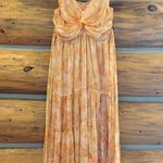ASTR  The Label Abstract Tiered Maxi Dress size S Photo 3