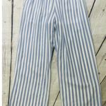 HYFVE HYFYVE White & Blue Striped High Waisted Casual Pants Photo 13