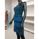 BCBGMAXAZRIA  Sequin and‎ knitted Manuela Dress, 2, Blue and Black Photo 1