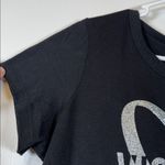 Victoria's Secret  Black Graphic Glittery Shirt Size Large EUC #5843 Photo 1