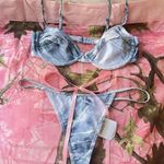 Forever 21 denim jean print thong bikini Photo 5