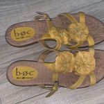 Born concept  VIOLA Mustard Yellow SunFlower Leather Comfort Sandals Photo 5