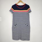 Fleur Bleue T Shirt Dress Striped Pockets M Blue Size M Photo 9