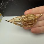 Autumn Leaf Brooch Pins Lot Of 2 Gold Tone Fall Leaves Photo 6