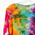 Massimo Dutti Small Top Handmade Tie Dye Linen Rainbow Festival Boho Pride 382 Photo 7