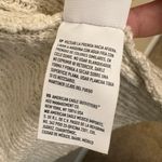 American Eagle Cardigan Sweater Eyelet Lace Up Back Detail Open Front Beige XS Photo 5