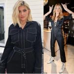 Orseund Iris Work Wear Belted Jumpsuit In Black Overalls Size XS Kylie Photo 3