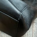 Tory Burch  Black Leather Tote Large Shimmery Photo 6