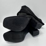 None Over the Knee Boots Womens Square Toe Block Heel Size 6.5 Photo 8
