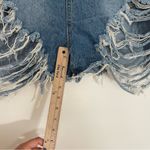 NWT Pretty Little Thing Plus Size 2X Mid Wash Extreme Ripped Mom Denim Shorts Blue Photo 9