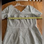 Banana Republic  Black And White Gingham Plaid Dress Size 12 Photo 7