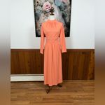 Darling Vintage 1970s Polyester Maxi Dress! Size 18 Photo 3