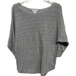 Market & Spruce  Gray Knit Light Weight Sweater Size Medium Cashmere Silk Blend Photo 0