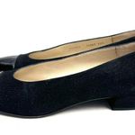 Bruno Magli Suede Black Cap Toe Low Heels Pumps Shoes Size 8.5 AA Photo 3