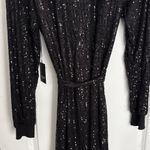 Vera Wang  Black Sequin Long Sleeve Dress Photo 5
