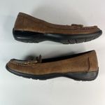 Naturalizer  Women Brown Lizard Embossed Penny Loafer Flats Size 6M Quiet Luxury Photo 4