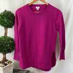 J.Crew Pink Long Sleeve Tunic Crewneck Sweater S Photo 0
