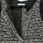 MNG Suit Multi Shag Tweed Knit Sleeveless Knee Length Dress Size Medium Black Photo 3