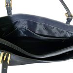 Tory Burch Large York Navy Blue Saffiano Leather Buckle Tote Bag Shoulder Purse Photo 7