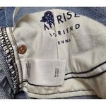 Lucky Brand Embroidered Floral High Rise Cropped Jeans Denim Blue Size 6/28 Photo 7