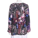 Clover Canyon floral georgette blouse women's medium round neck long sleeve top Photo 3