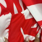 MIA The Maxi Dress tie back halter Neck Tropical print Red/white Sz Small Photo 5