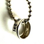 Origami Owl Sterling silver Let It Go silver tone circle pendant necklace Photo 4