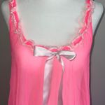 Victoria's Secret Victoria’s Secret Bubblegum Mesh Babydoll Top Photo 3