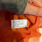 A New Day  Womens Blouse Orange Floral Long Sleeve Batwing Dolman Stretch Boho XS Photo 6