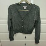 Sincerly Jules Sage Green cropped knit cardigan sweater Photo 0