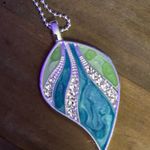 Kenneth Cole Colorful Enamel Leaf Pendant Necklace Photo 3