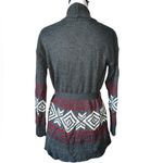 Pink republic 🦎Open Style Cardigan Sweater Gray Aztec Design🌵 Photo 2