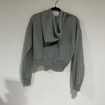 Forever 21 Woman’s  Large Gray Cropped Hoodie Photo 3