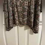 Westport V Neck Stretch Tunic Sharkbite Top Multicolor Paisley Plus Size 2X Photo 7