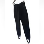 Schoeller Of Switzerland Black Wool Blend Ski Pants Stirrups Vintage Made In USA Size 28 Photo 2