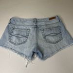 Abercrombie & Fitch Denim Shorts Womens 25 Light Wash Button Fly 3” Frayed 30” W Photo 8