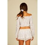 Surf Gypsy  Crochet Off Shoulder Crop Top Photo 3