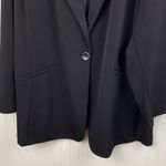 Susan Graver Solid Black LK Fusion Revere Collar Blazer Women's Size 3X Stretch Photo 4
