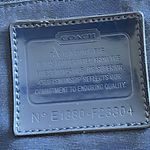 Coach Crossbody Signature Foldover - Khaki/Navy F23304 Jacquard Tote Photo 9